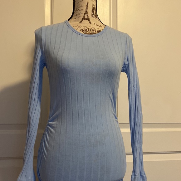 DRAWSTRING RUCHED SIDE BODYCON DRESS - Picture 2 of 7